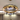 Gold Toned Brass Metal Smokey Glass Led Chandelier