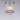 WOKE Modern Crystal Bead Flush Mount 1-Light 8 Inch