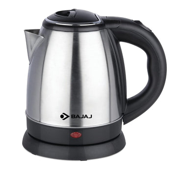 Bajaj 1.2L DLX SS Electric Kettle 1500W Black & Silver | Cordless 360° Swivel Base
