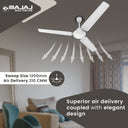 Buy Bajaj Durato High-Speed Ceiling Fan 1200mm at Lowest Price