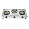 Maharaja Whiteline Aventus 3 Burner Gas Stove - Stainless Steel, Silver