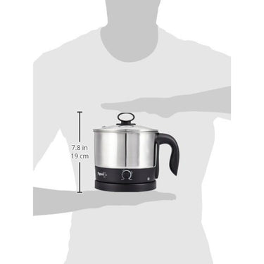Pigeon Kessel Multipurpose Kettle 1.2L, 600W Stainless Steel (Black & Silver)