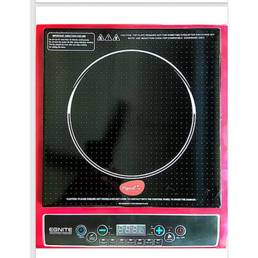 Pigeon Egnite 1800W Induction Cooktop Sleek & Efficient (Black, Push Button)
