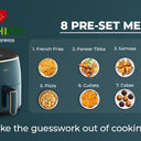 Pigeon Healthifry Digital Air Fryer with 4.2L Non-Stick Basket, 1200W – Green 8 preset Menu Bijli ki Dukan
