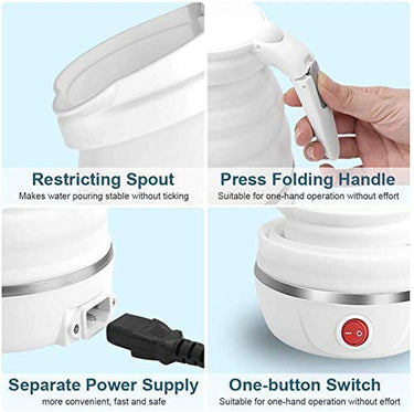 SKADIOO Electric Kettle 600W - Portable Foldable Hot Water & Tea Coffee Maker for Travel