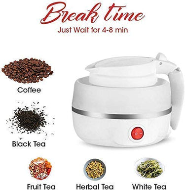 SKADIOO Electric Kettle 600W - Portable Foldable Hot Water & Tea Coffee Maker for Travel